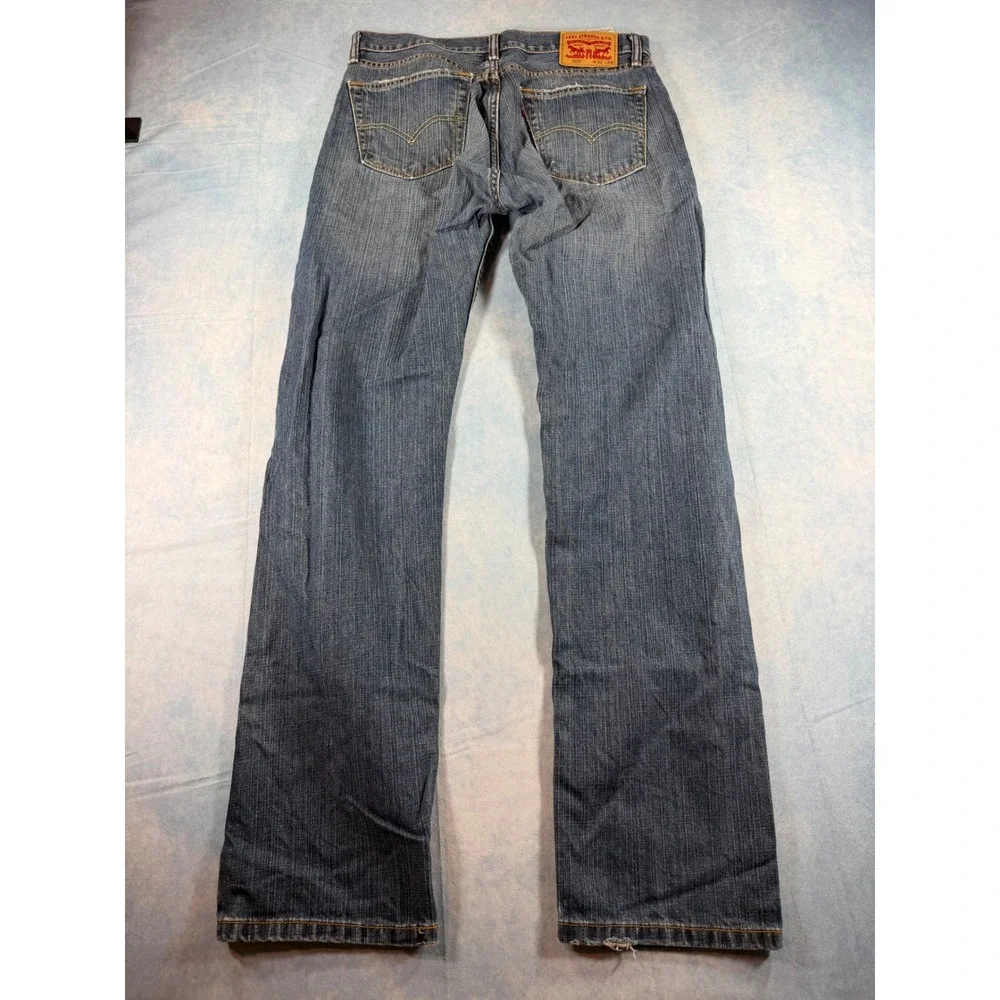 Levi's 505 Straight Leg Jeans Mens 32x34 Blue Good Medium Wash Denim